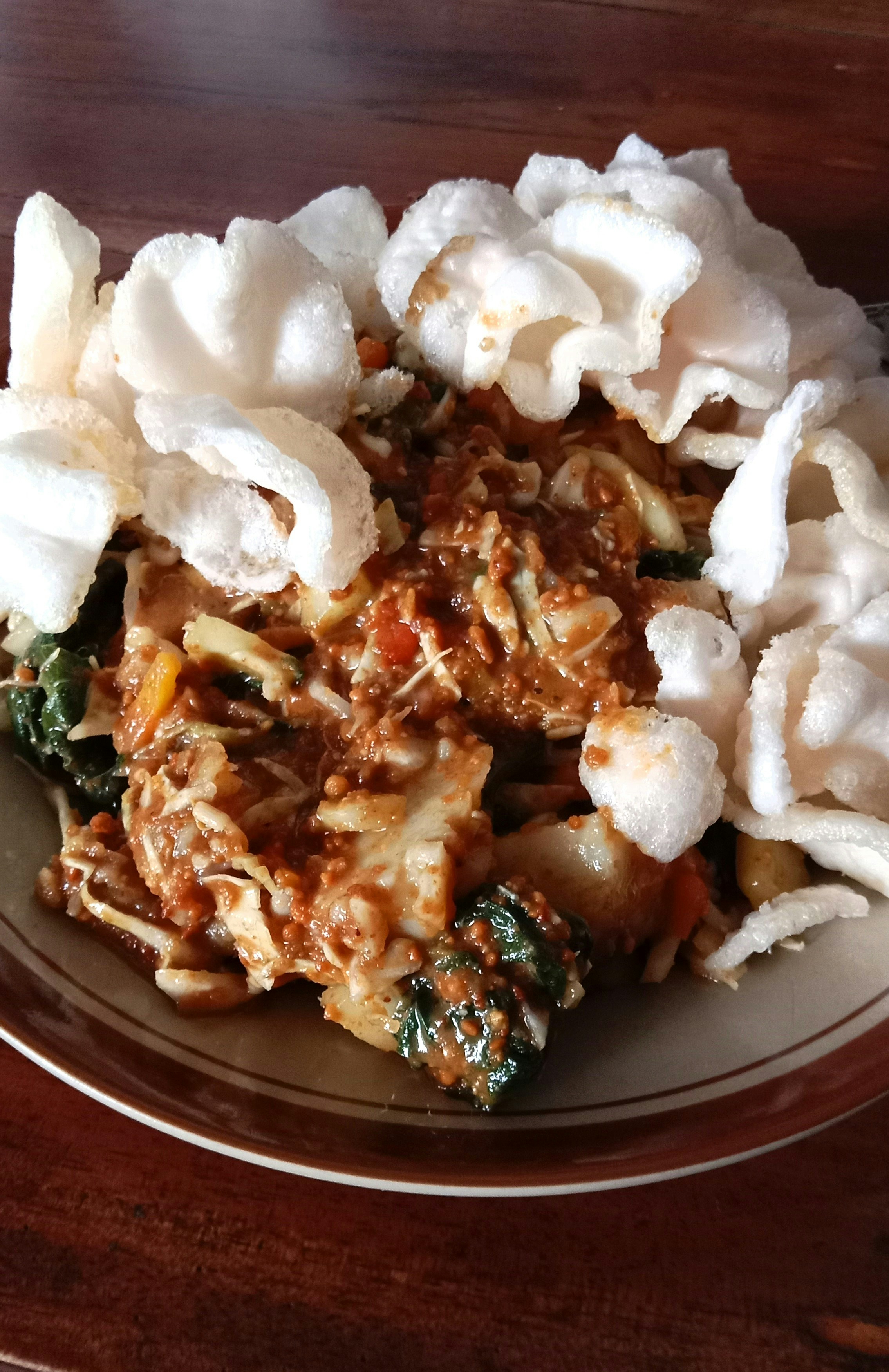 Gado‑Gado salad with peanut dressing