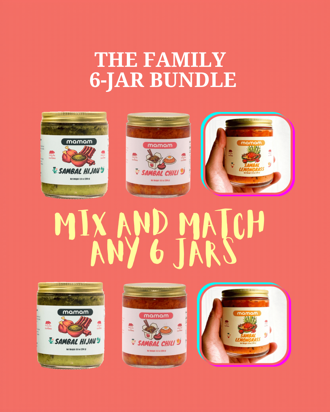 The Family (6 - Jar Bundle + Free Shipping) - MAMAM