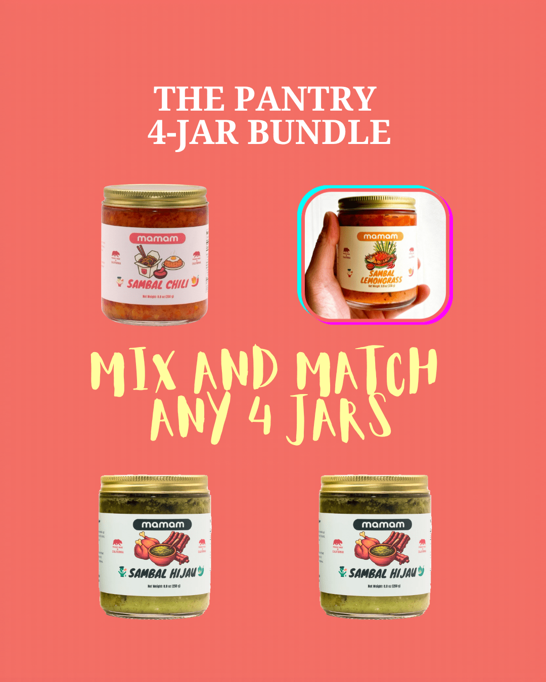 The Pantry (4 - Jar Bundle + Free Shipping) - MAMAM